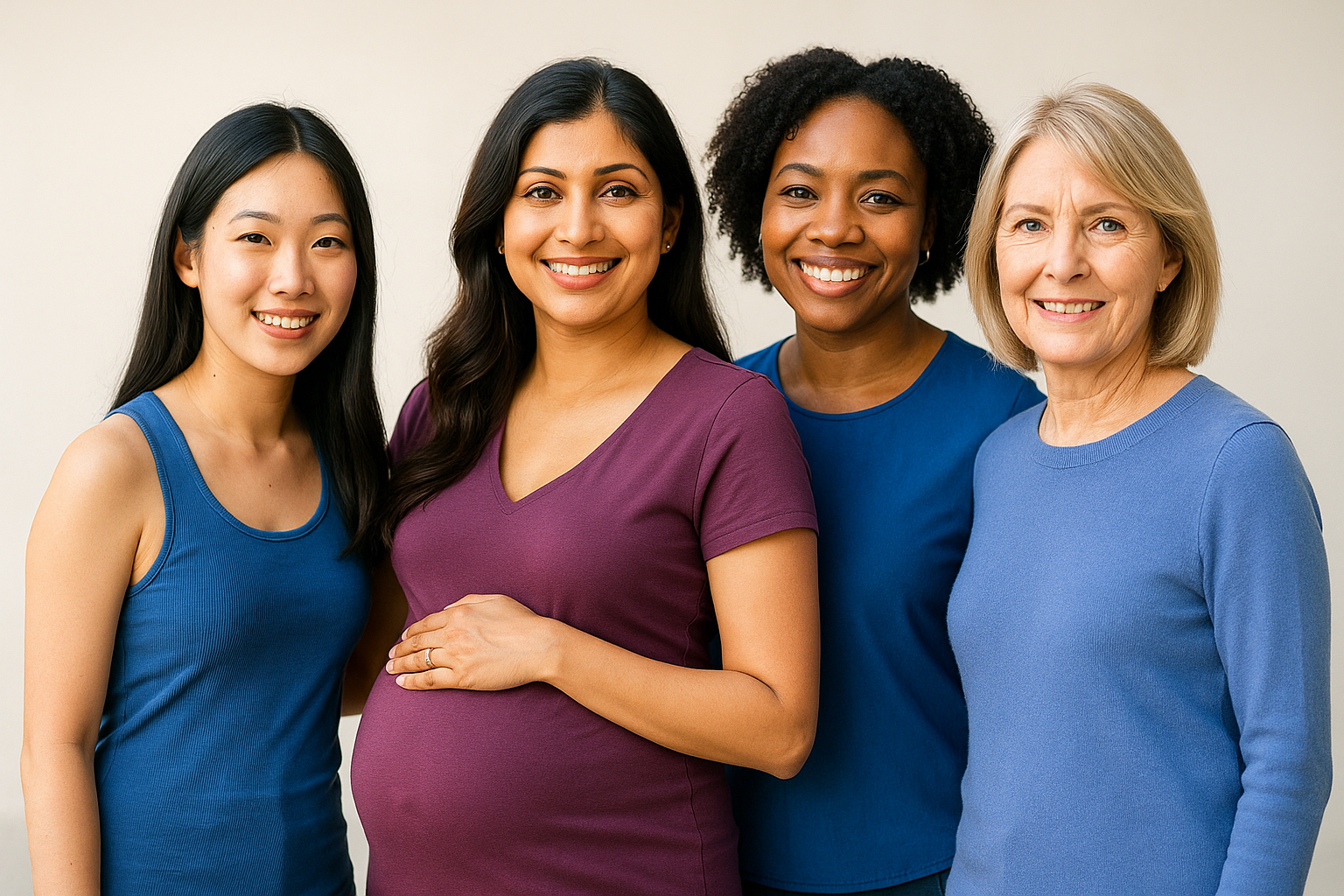 Diverse women of different ages and ethnicities representing comprehensive routine and preventive care